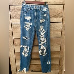 Distressed Denim Jeans